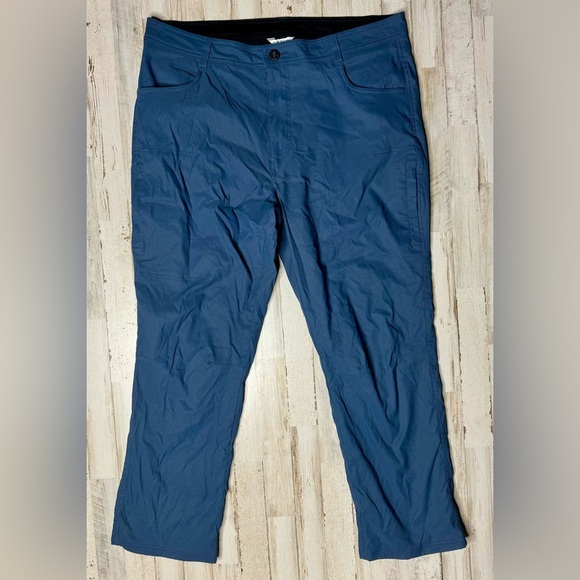 Orvis Men’s Fleece Lined Pant Stretch Nylon 38x29 Blue - Picture 2 of 11